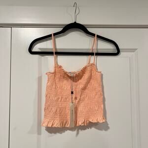 NWT BCBGeneration Women's‎ Spagetti Strap Crop Top Pink Size Medium